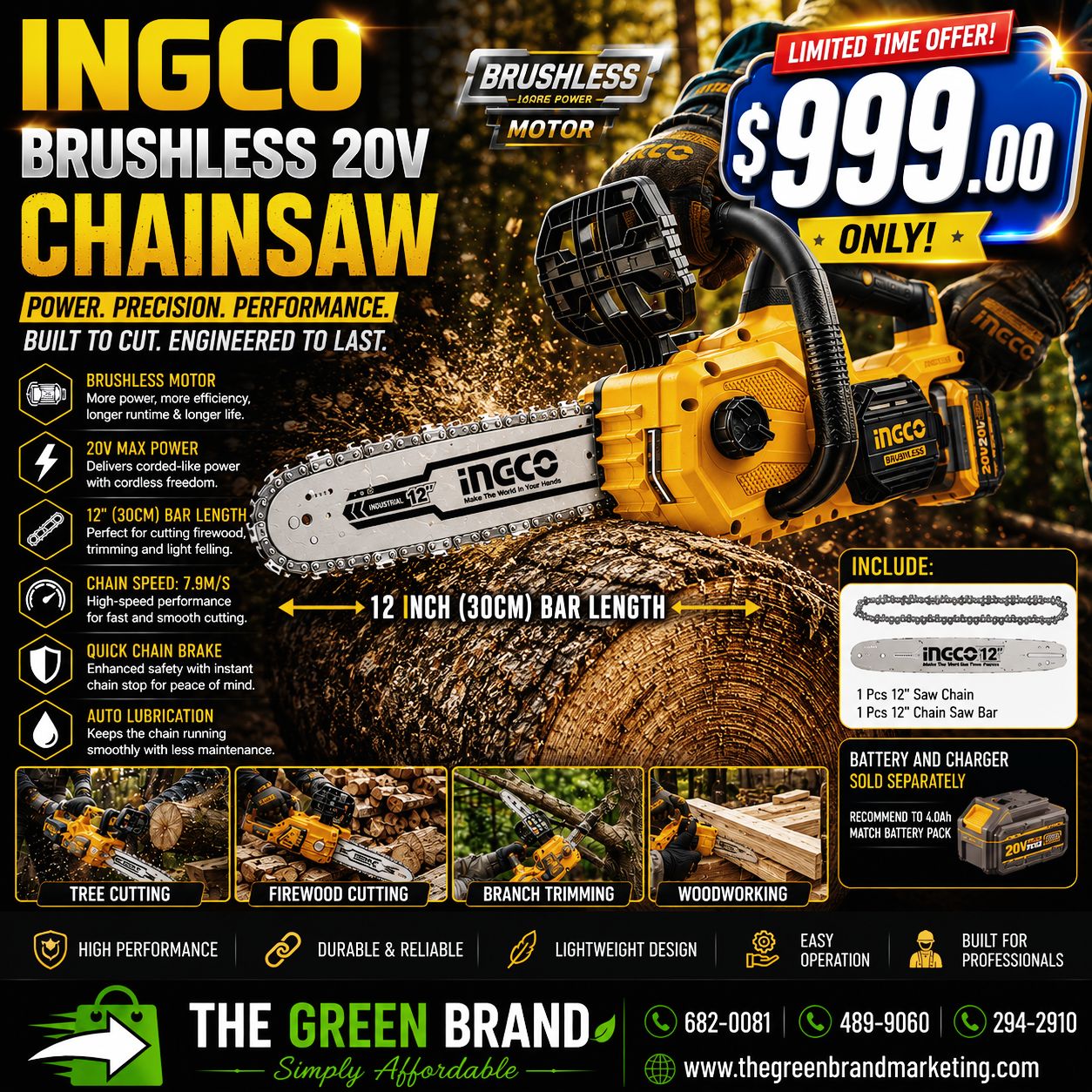 Ingco Brushless chain saw