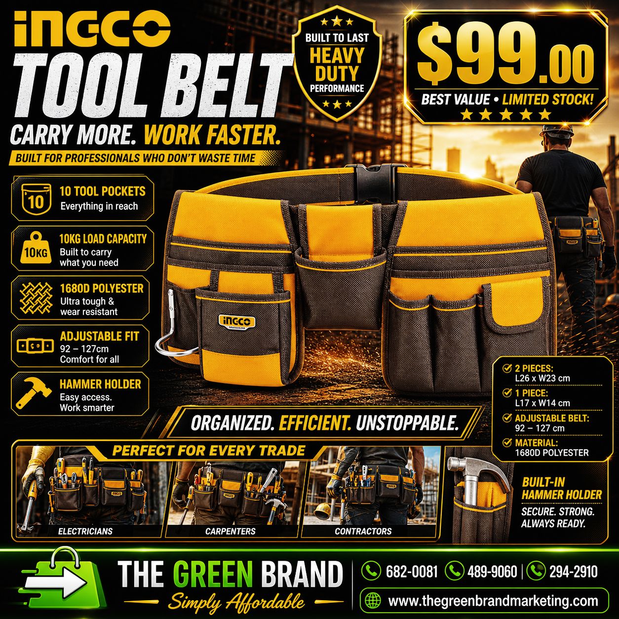 Ingco tool belt