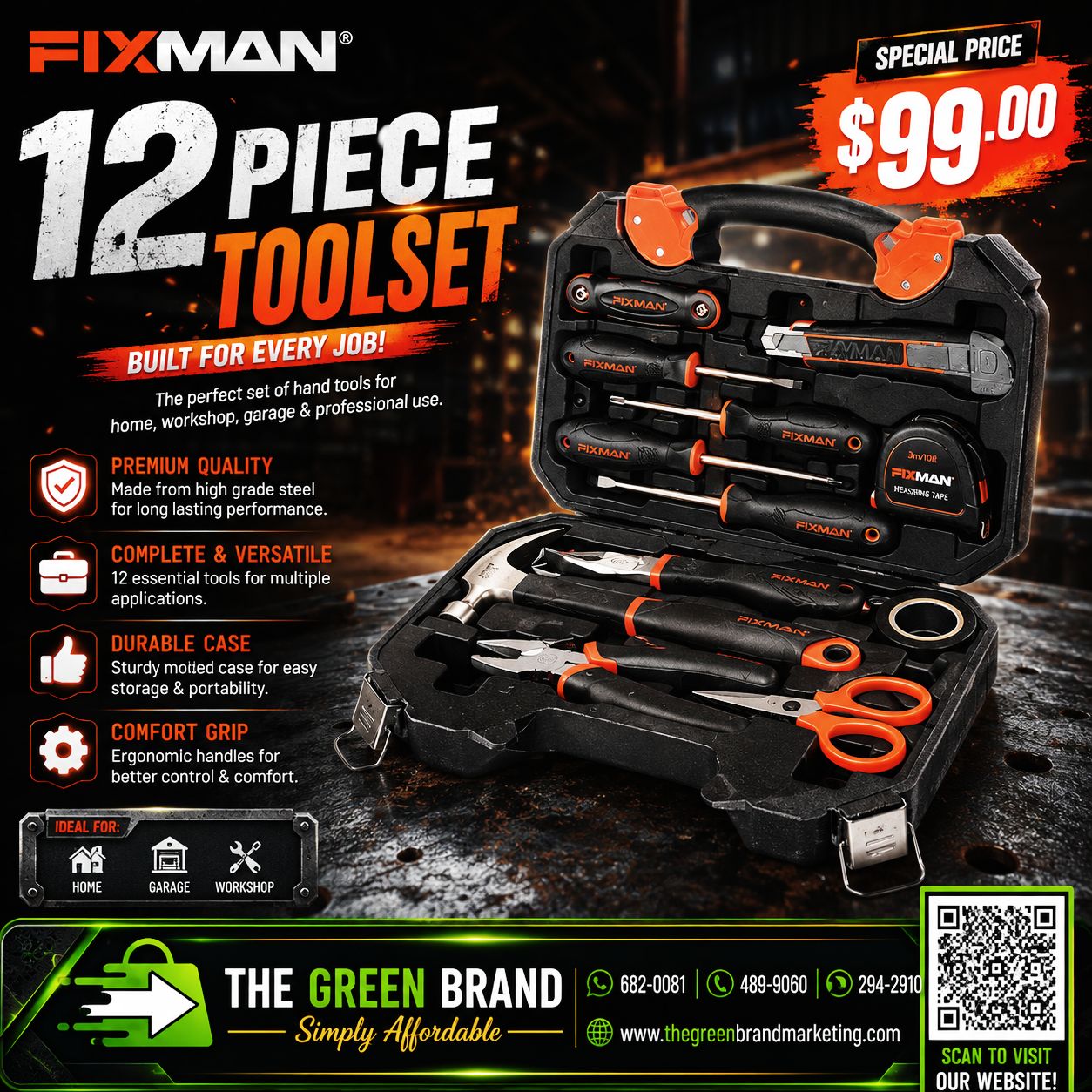 Fixman 12 PC Tool Set