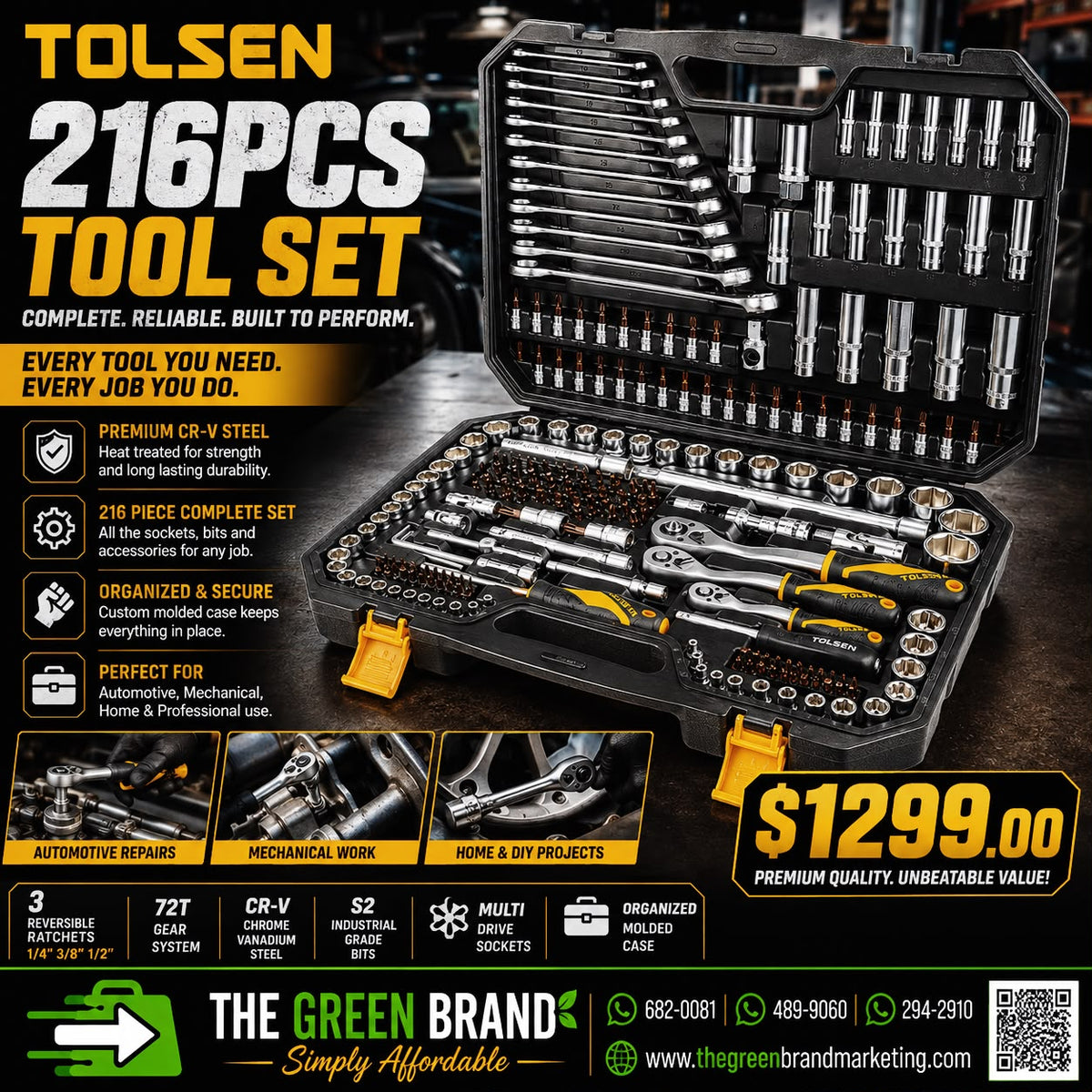 Tolsen 216P Socket and Tool set