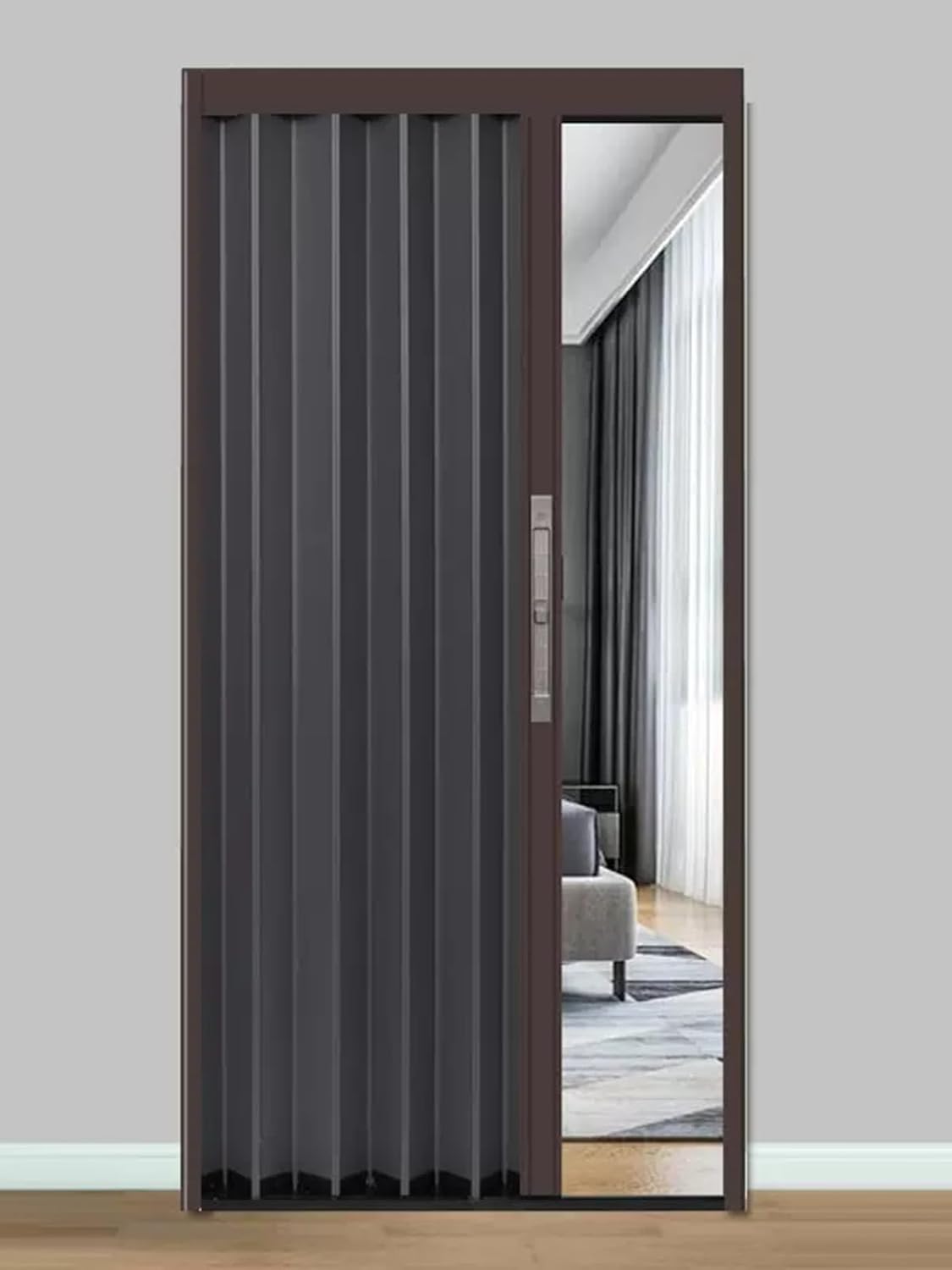 Mahogany Pvc Folding door