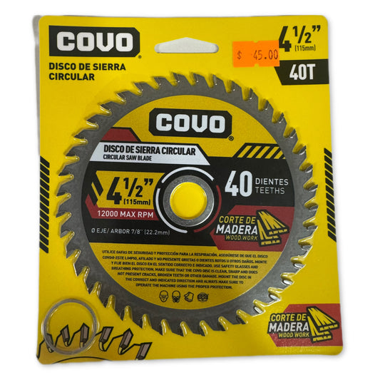 covo 40t 4 1/2" circular