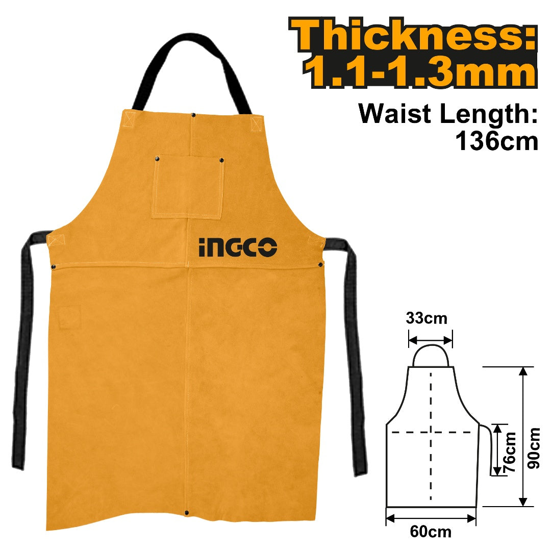 Ingco leather welding apron