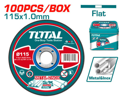 Total 100pcs box metal cutting disc