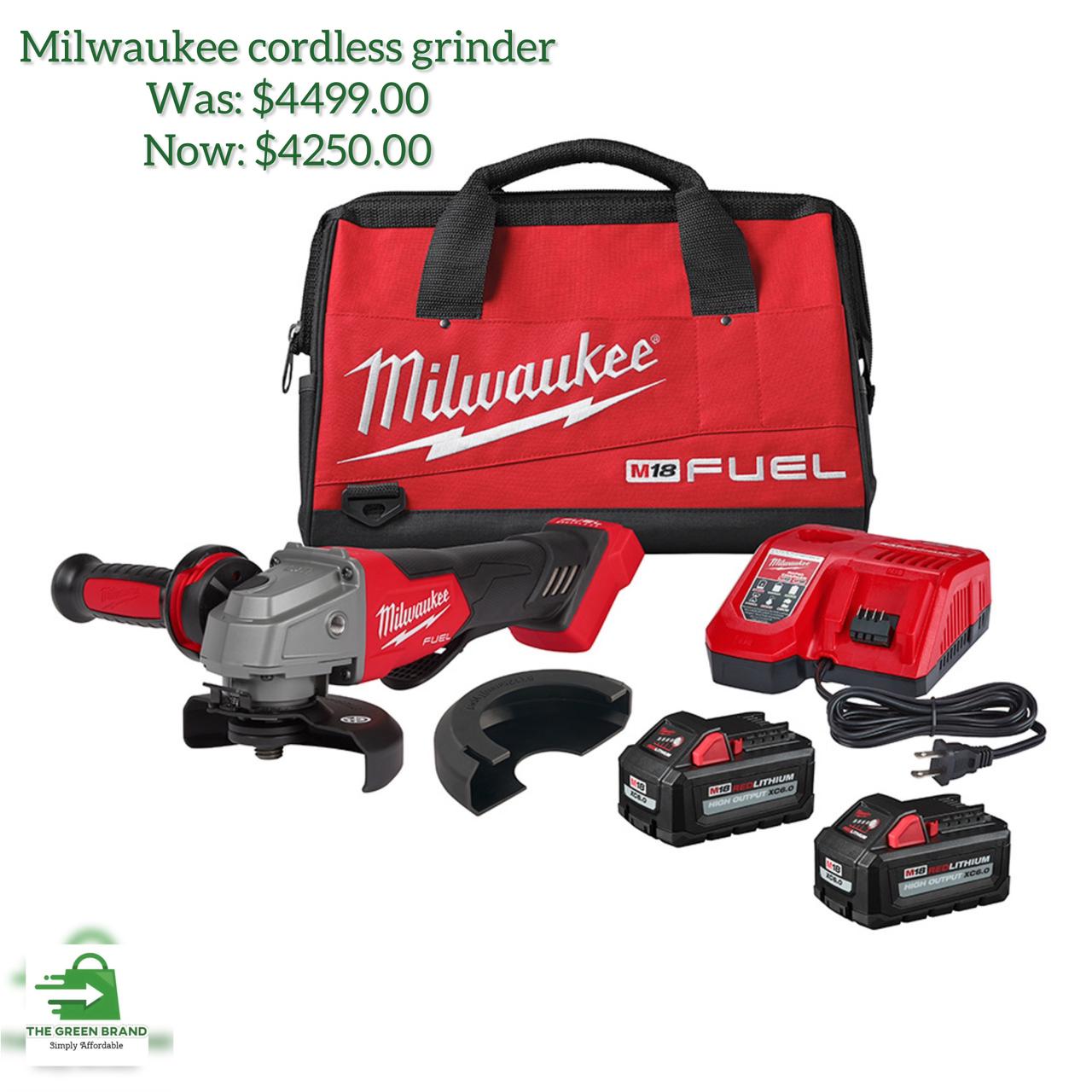 milwaukee cordless grinder