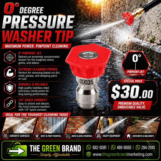 0 Degree Pressure washer tip