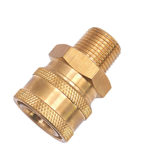 1/4 female snap / male screw brass connector