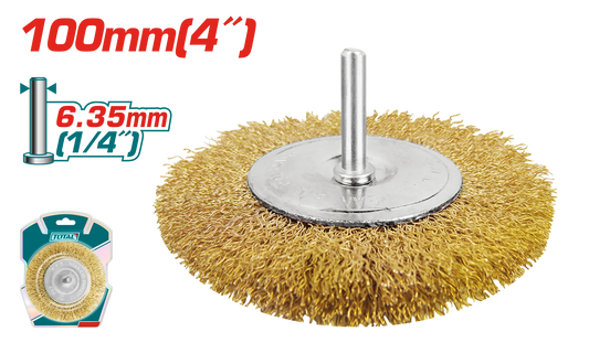 Total tools circular wire wheel 4 inch