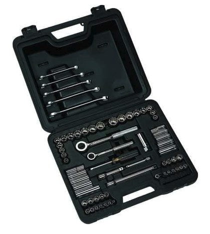 Stanley 75 Piece Socket set 1/4 inch 3/8 inch  with spanners