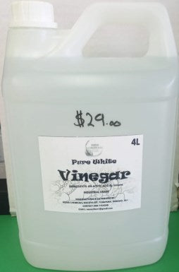 Pure White  vinegar industrial grade 4L