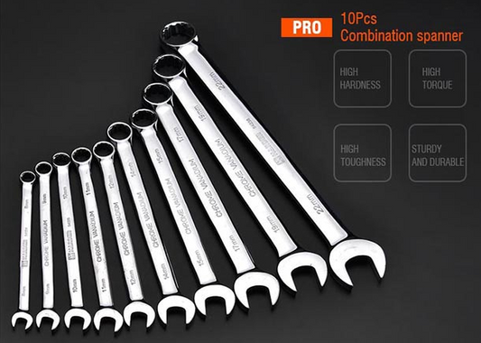 Harden 10 pc combination spanner