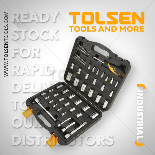 Tolsen 65PCS SOCKET SET (METRIC & INCH)