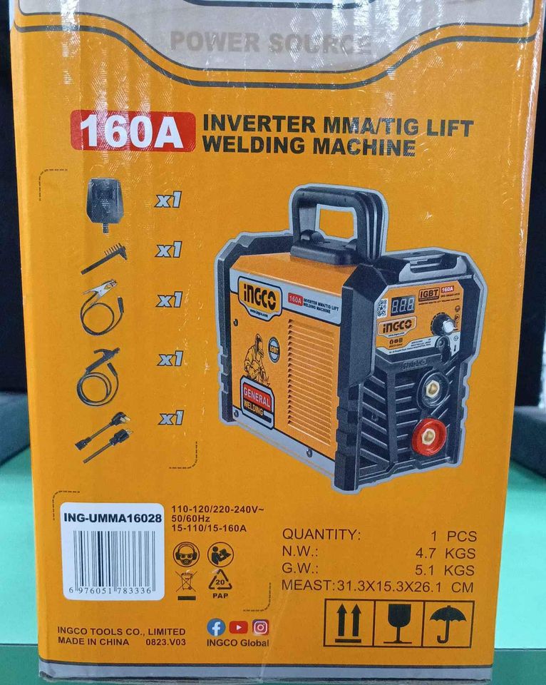 Ingco 160a welding inverter (latest model)