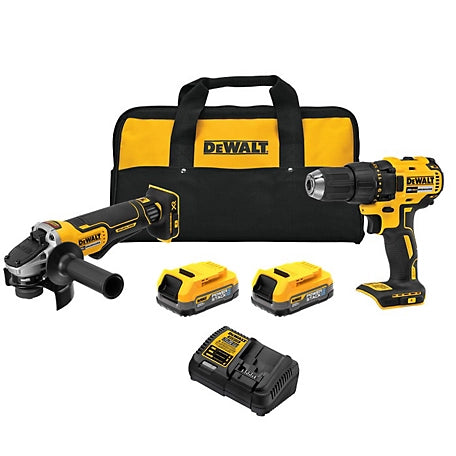 Dewalt drill and angle Grinder