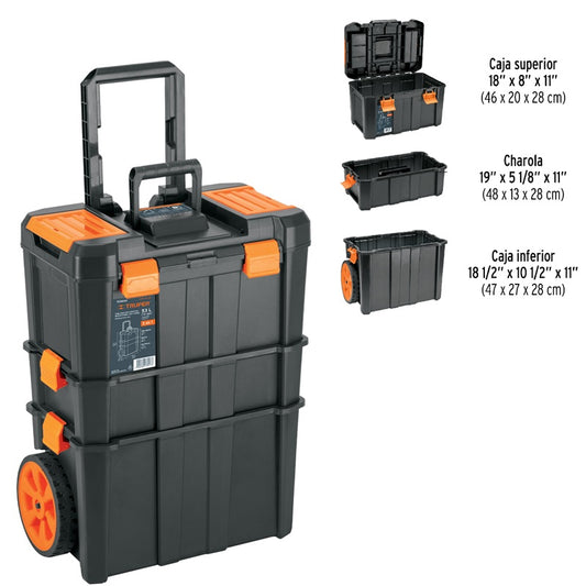 Truper 3pcs packout series tool kit