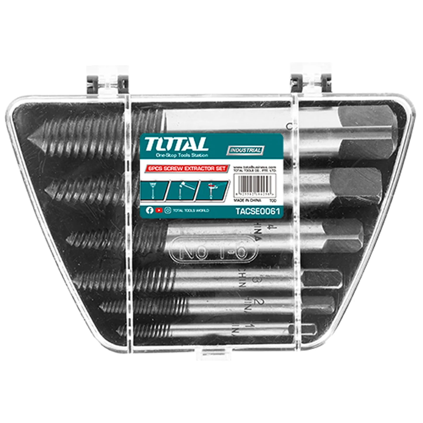 Total 5PC screw extractor set