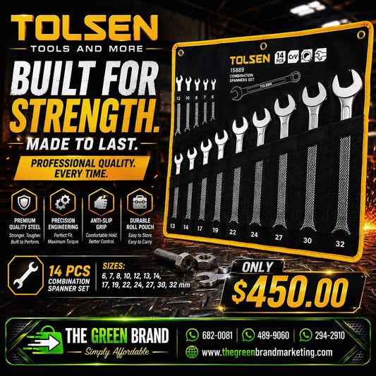 Tolsen 14 PC combination spanner  set 6mm to 32mm