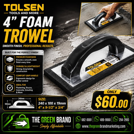 TOLSEN FOAM TROWEL 230x100x10MM
