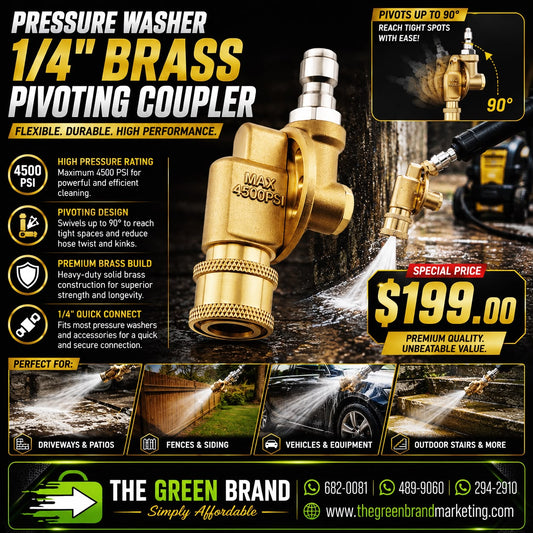 Pressure washer Pivoting Coupler