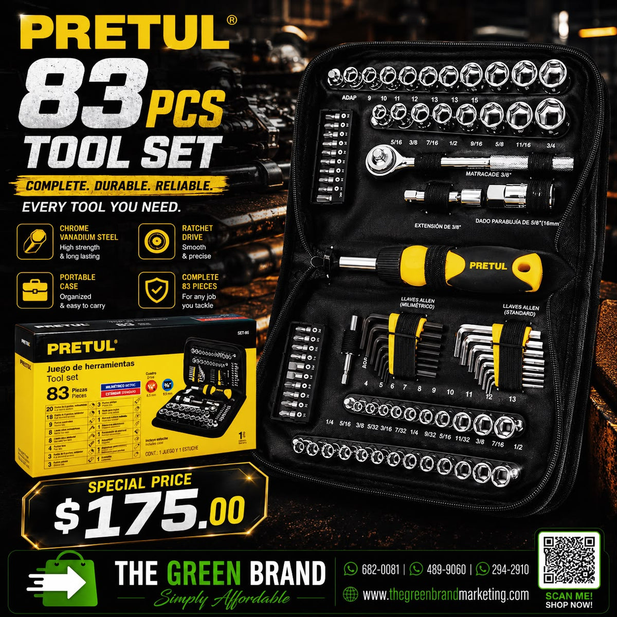 PRETUL 83 PC Socket Set