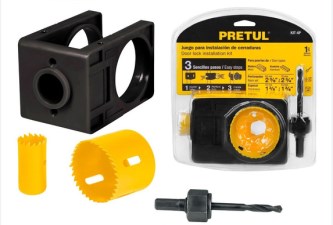 Pretul 4pc bi metallic door lock installation kit