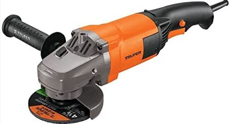 Truper 1300W 4 1/2  inch angle grinder with trigger