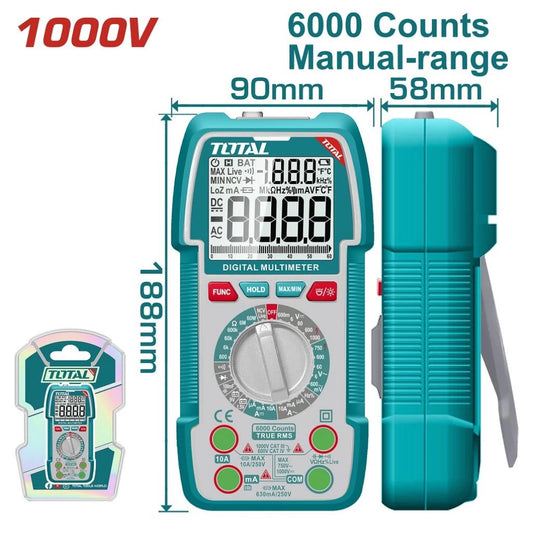 Total digital multimeter 1000v
