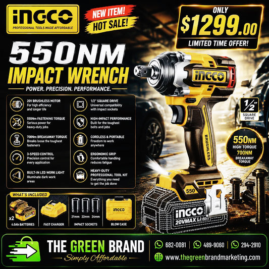 Ingco 550nm Impact Wrench