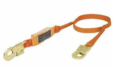 Truper lanyard with shock absorber