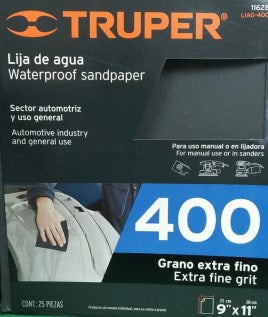 Truper 9-inch x 11-inch sandpaper (individual sheets)