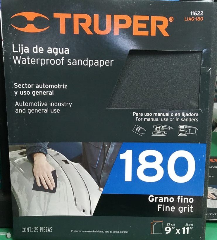 Truper 9-inch x 11-inch sandpaper (individual sheets)