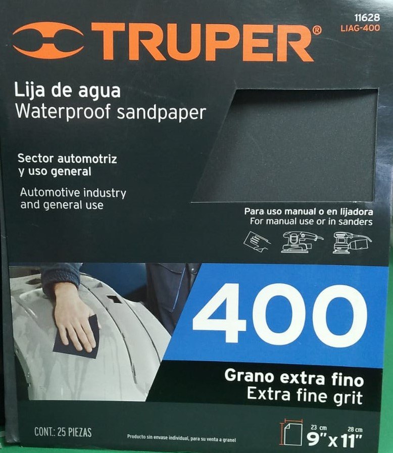 Truper 9-inch x 11-inch sandpaper (individual sheets)