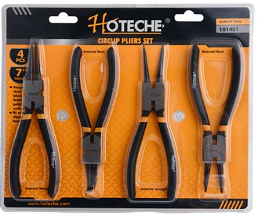 Hoteche 4 Piece circlip pliers set