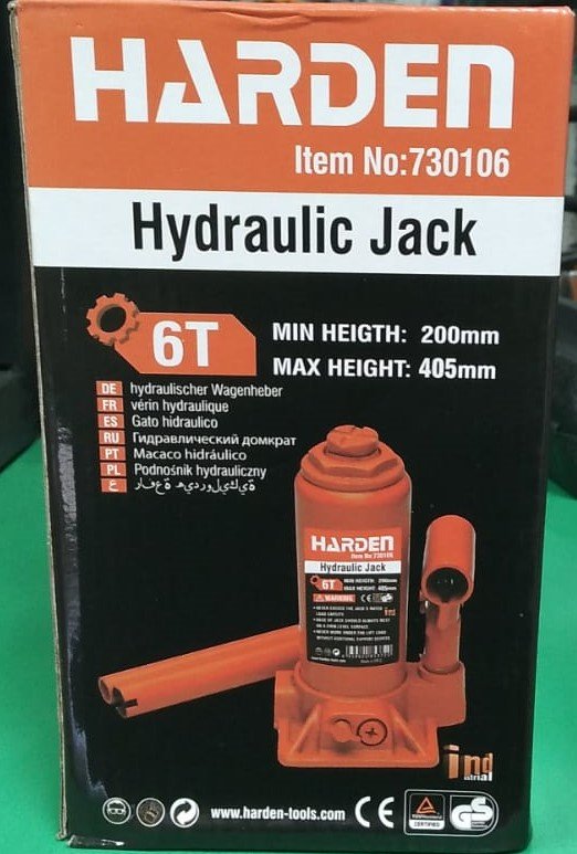 Harden bottle jack