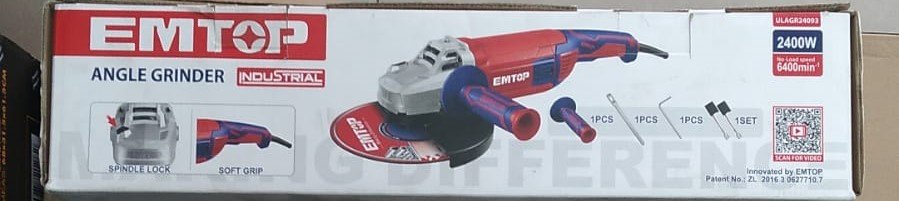 Emtop 9 inch 2400W angle grinder