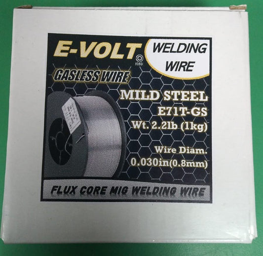 Evolt gasless mig wire 1kg .8mm