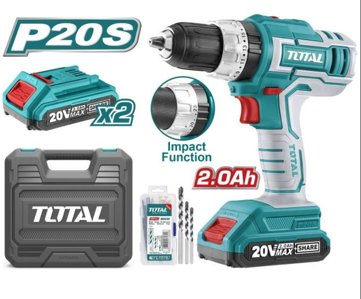 Total 20V  cordless impact drill