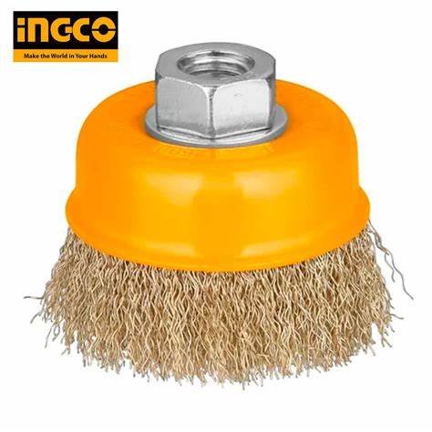 Ingco 4" Brass Cup Brush