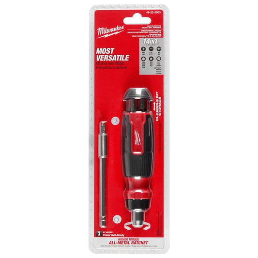 Milwaukee 14-IN-1 RATCHETING MULTI-BIT SCREWDRIVER