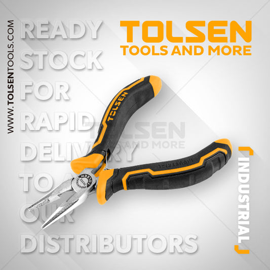 TOLSEN 4.5 INCH MINI LONG NOSE PLIERS (INDUSTRIAL)