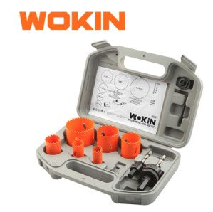 Wokin 9pc bi metalic hole bit set