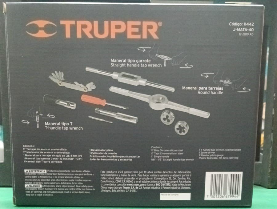 Truper 40 Piece Tap and Die Set