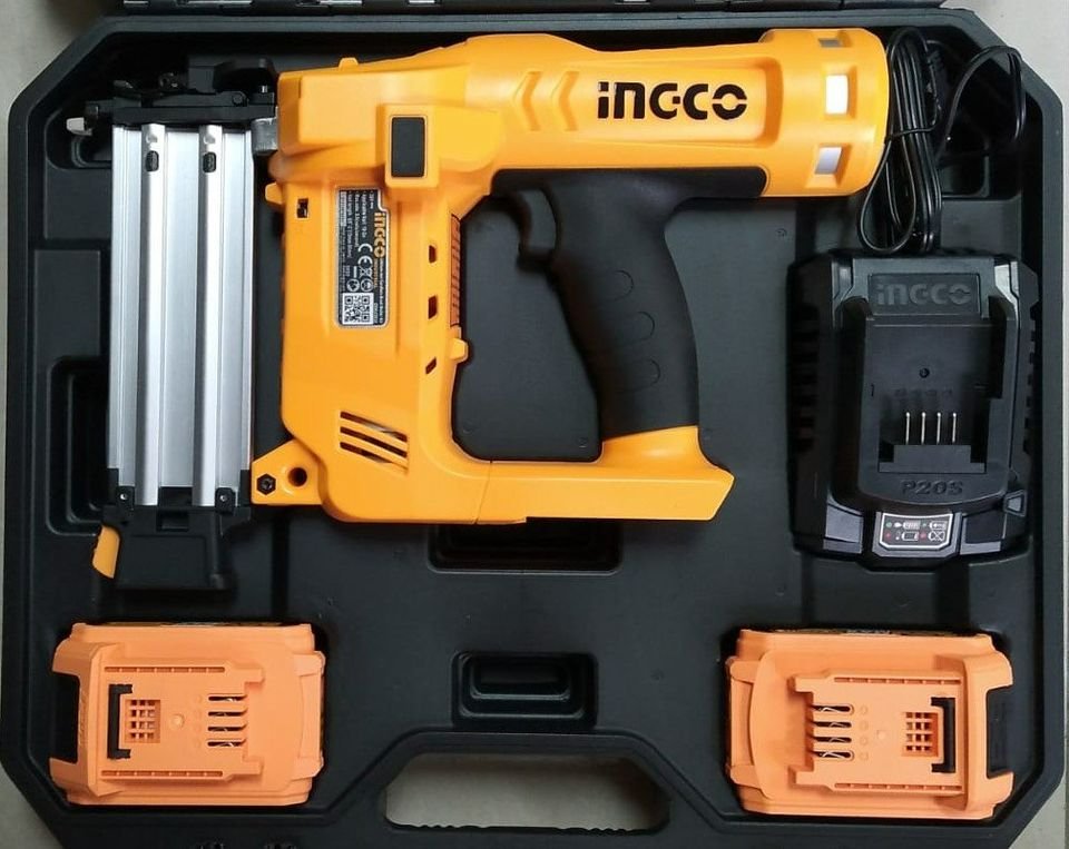 Ingco 20V cordless bard nailer kit