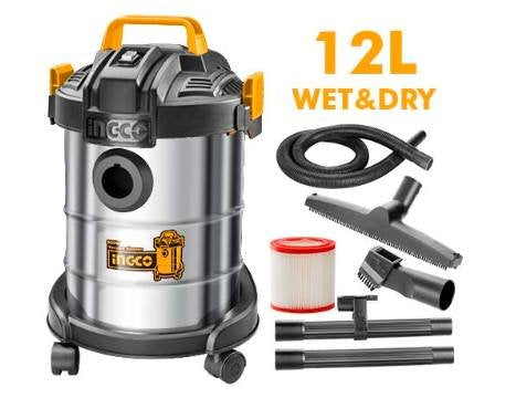 Ingco 12L 800W wet/dry vacuum