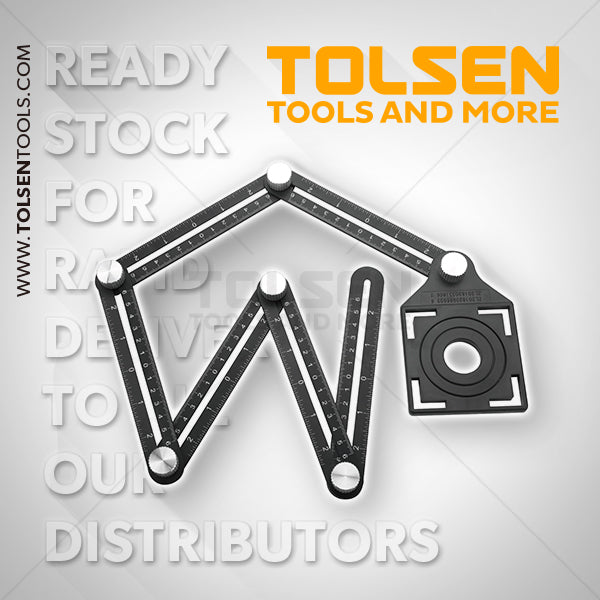 Tolsen ALUMINUM ALLOY MULTI ANGLE MEASURING SIX-FOLD RULER