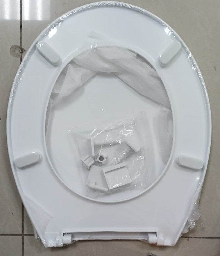 Generic soft close white toilet seat (elongated)