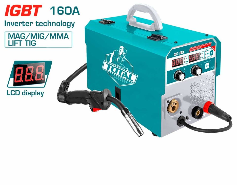 Total IGBT inverter technology MAG/MIG/MMA/LIFT TIG