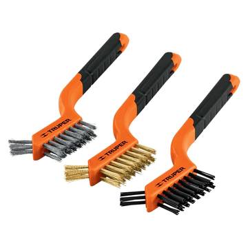 Truper 3pc mini brush set