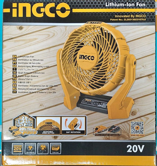 ingco cordless fan