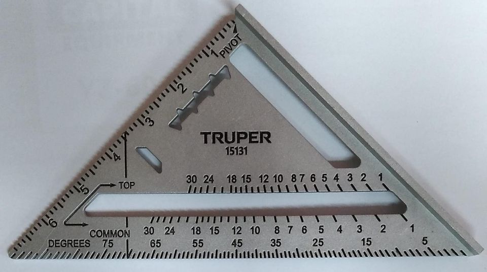 Truper 7 inch cast iron speed square 15131